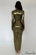 Juliette Metallic Stylish Tie Front Dress image 12