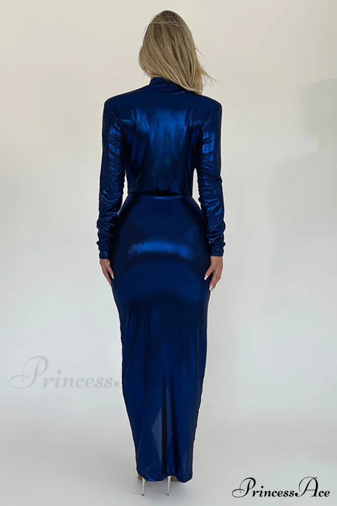 Juliette Metallic Stylish Tie Front Dress image 7