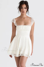 KAIA IVORY Stylish A-LINE MINI DRESS image 3