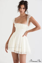 KAIA IVORY Stylish A-LINE MINI DRESS image 4