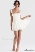 KAIA IVORY Stylish A-LINE MINI DRESS image 1