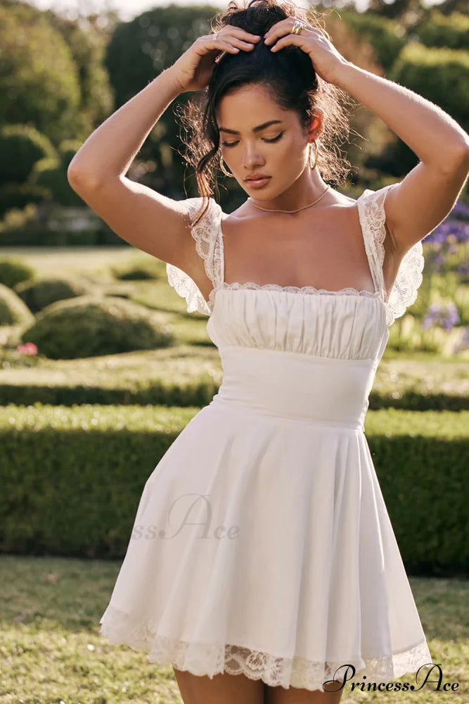KAIA IVORY Stylish A-LINE MINI DRESS image 2