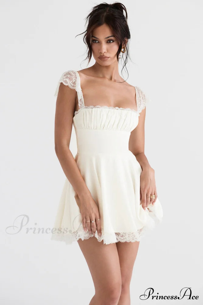 KAIA IVORY Stylish A-LINE MINI DRESS image 5