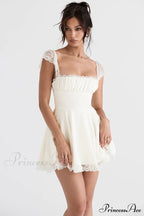 KAIA IVORY Stylish A-LINE MINI DRESS image 5