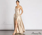 Kaia Satin Stylish A-Line Dress image 3
