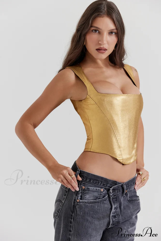 Karia Elegant Gold Corset image 2