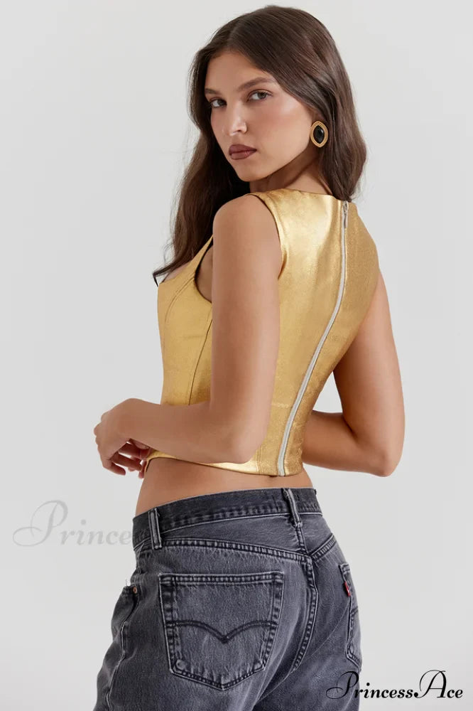 Karia Elegant Gold Corset image 3