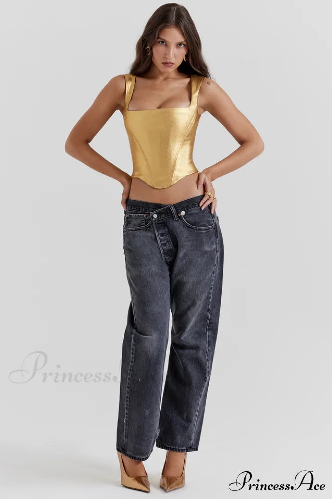 Karia Elegant Gold Corset image 4