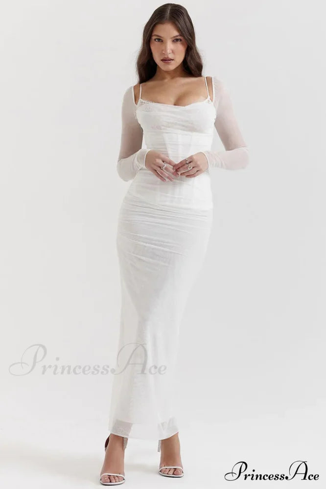 Katarina Black Stylish Maxi Dress image 8