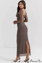 Katarina Black Stylish Maxi Dress image 14