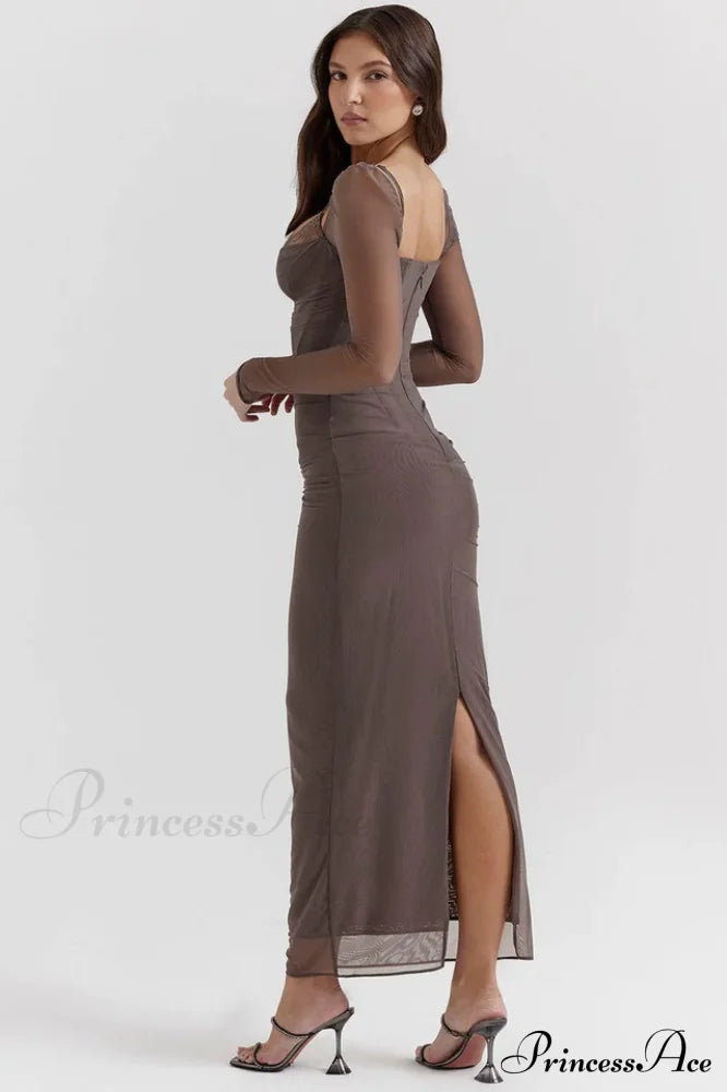 Katarina Black Stylish Maxi Dress image 14