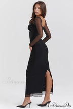 Katarina Black Stylish Maxi Dress image 4