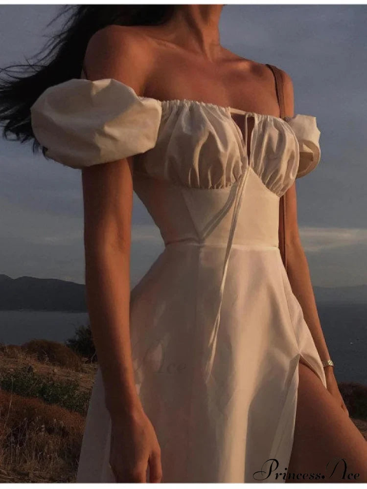 KATIE OFF Stylish SHOULDER MIDI DRESS image 3