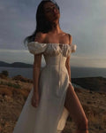 KATIE OFF Stylish SHOULDER MIDI DRESS image 1