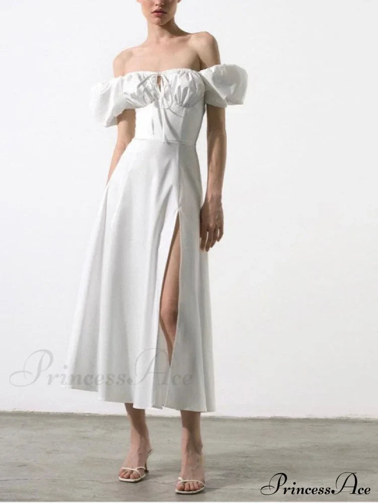 KATIE OFF Stylish SHOULDER MIDI DRESS image 8