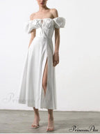 KATIE OFF Stylish SHOULDER MIDI DRESS image 8