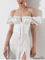 KATIE OFF Stylish SHOULDER MIDI DRESS image 7