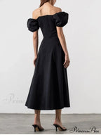 KATIE OFF Stylish SHOULDER MIDI DRESS image 5