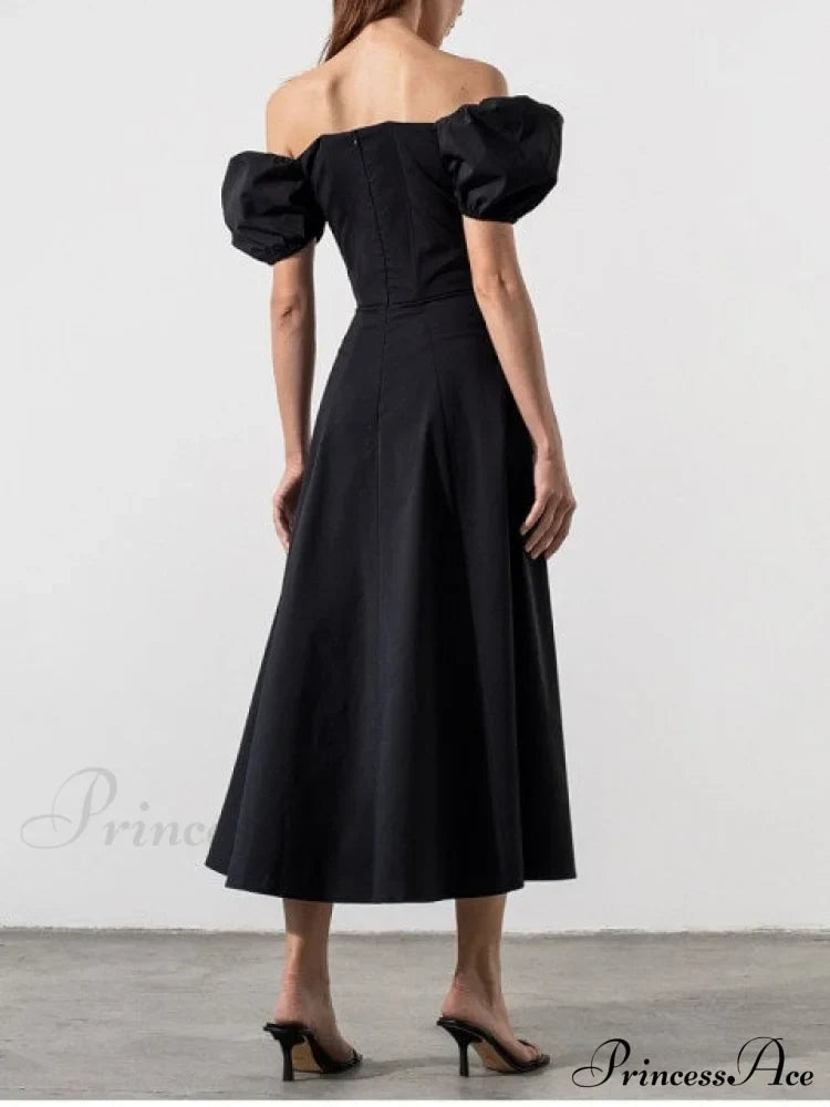 KATIE OFF Stylish SHOULDER MIDI DRESS image 5