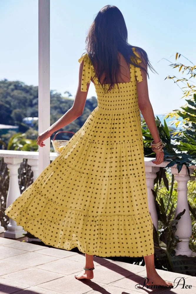 Katie Smocked Stylish Maxi Dress image 9