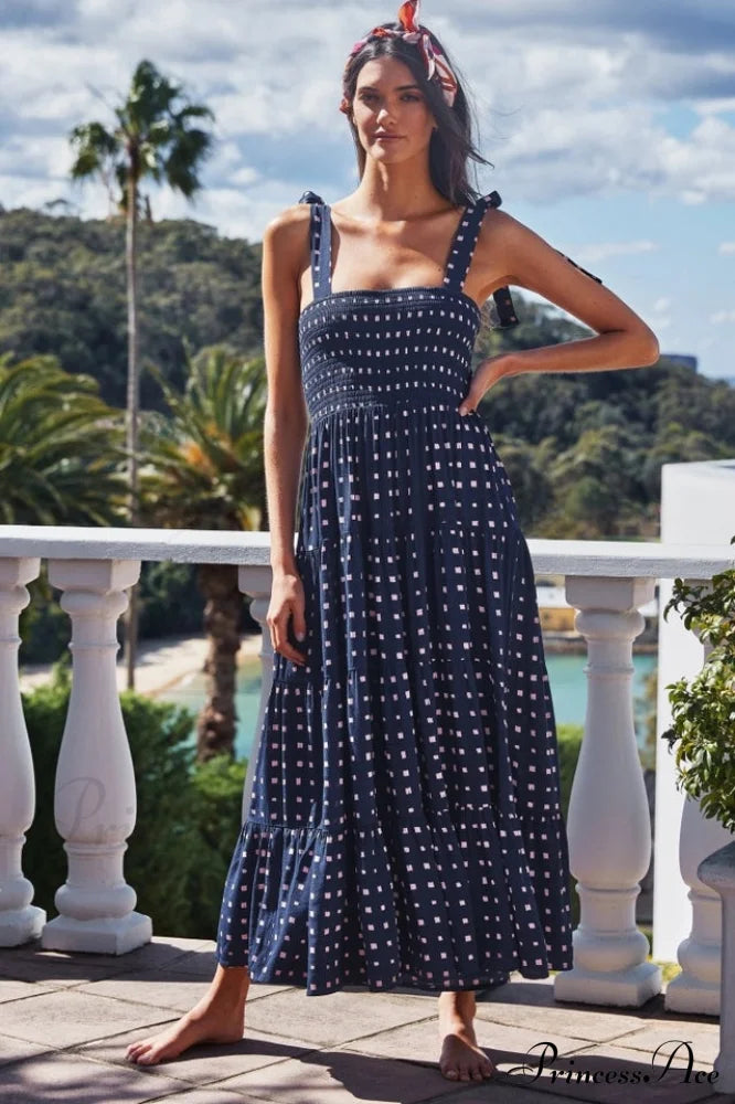Katie Smocked Stylish Maxi Dress image 1