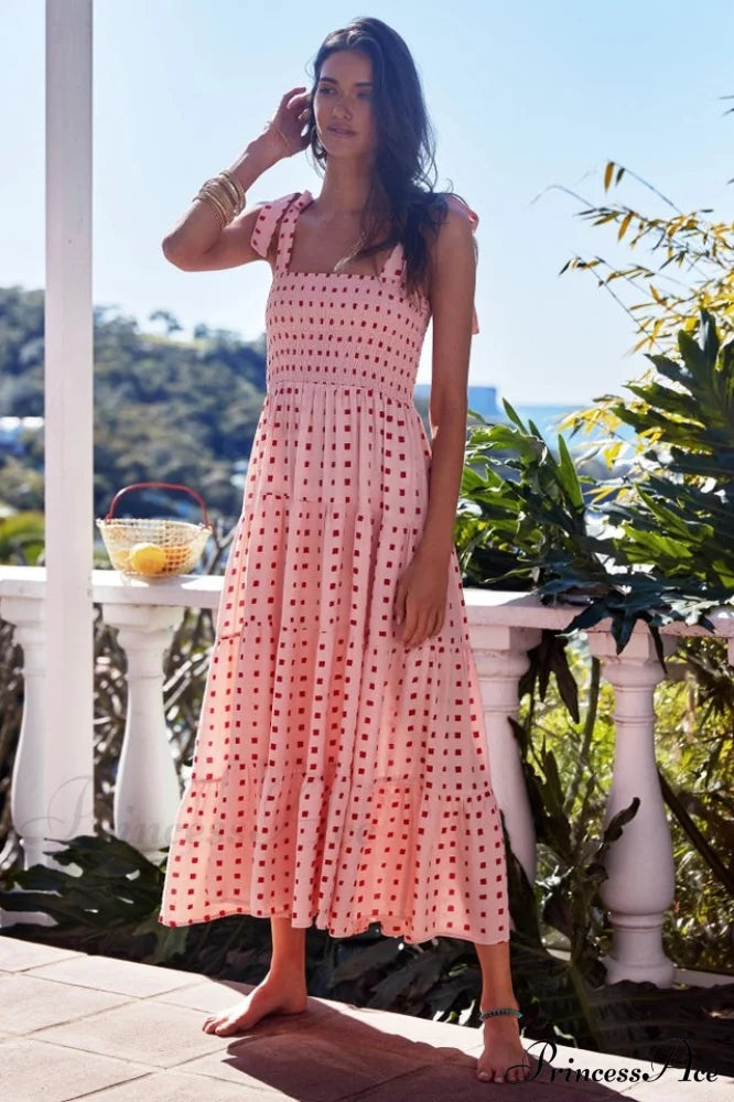 Katie Smocked Stylish Maxi Dress image 4