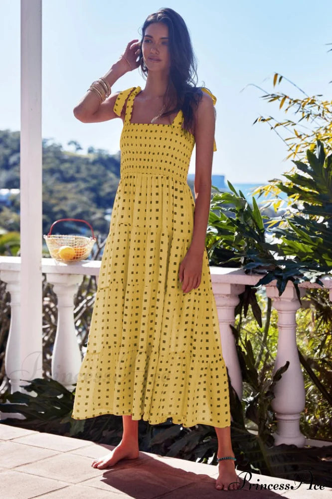 Katie Smocked Stylish Maxi Dress image 7