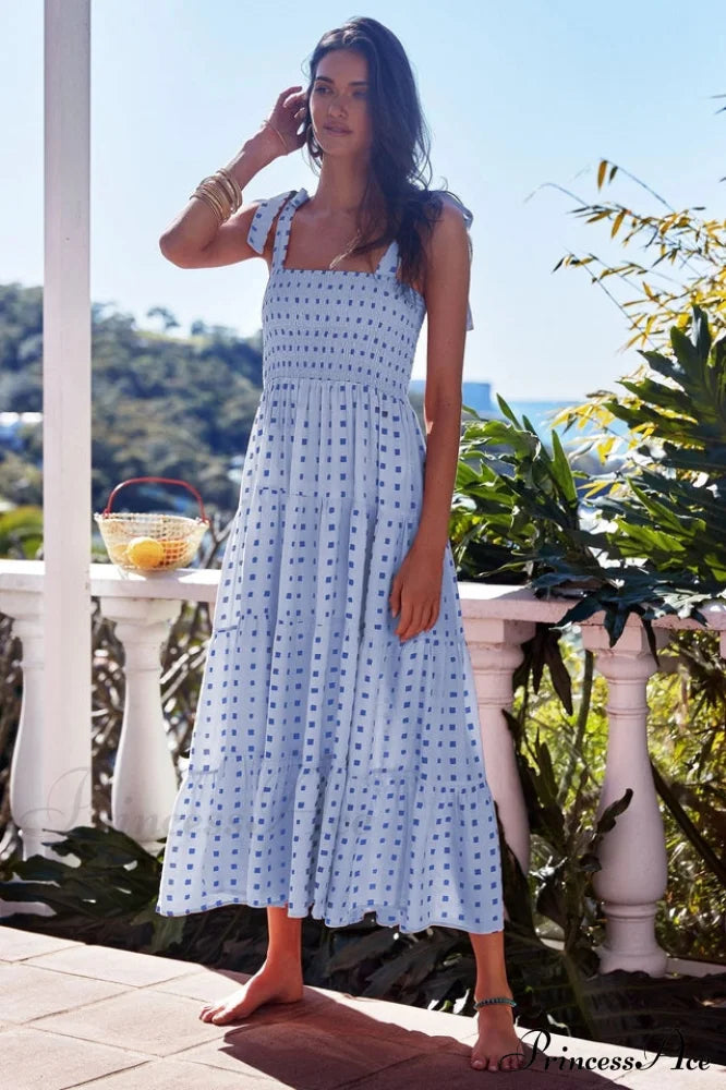 Katie Smocked Stylish Maxi Dress image 10