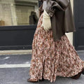 Kawaii Bohemian Floral Maxi Skirt Summer Retro Romantic image 6