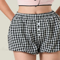 Kawaii Plaid Pumpkin Lounge Short image 7