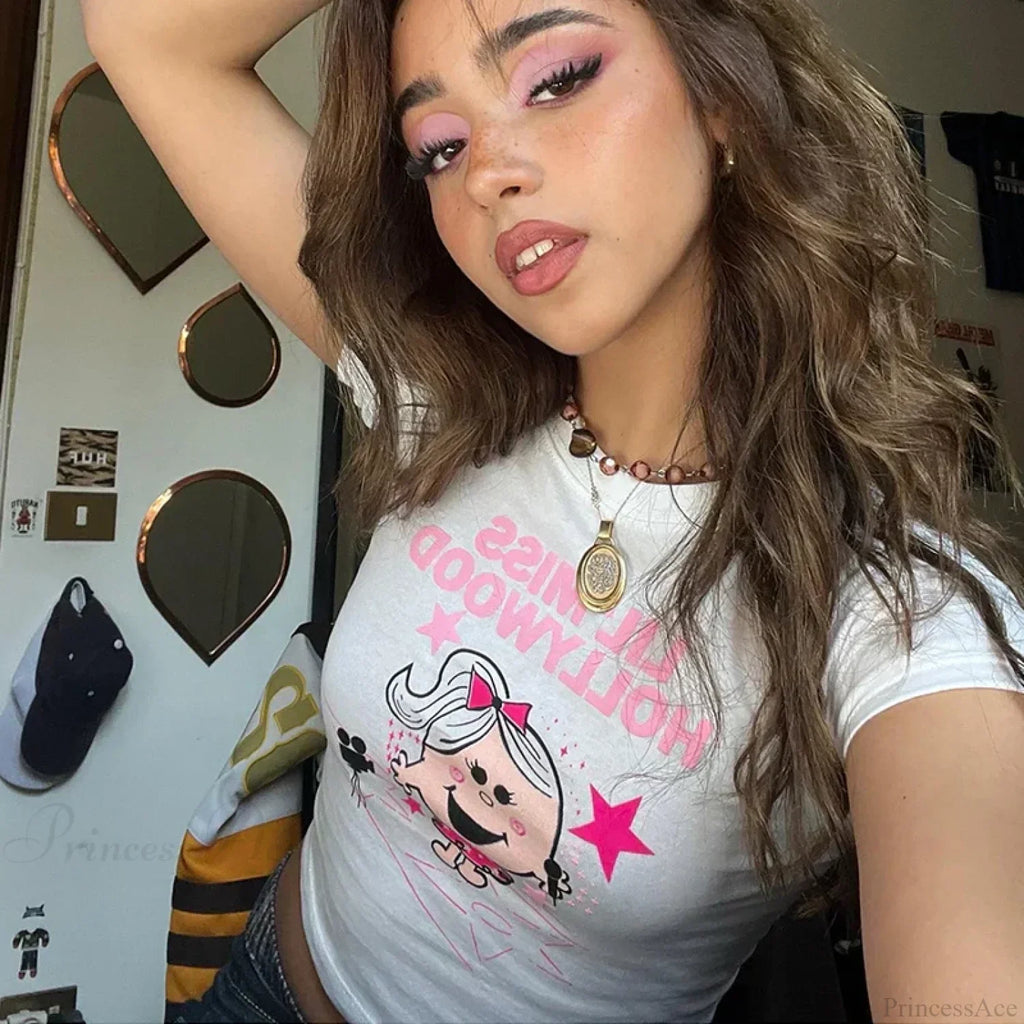 Kawaii Short Sleeve Crop Top T-shirt image 6