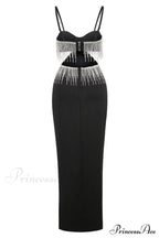 Keturah Crystal Stylish Embellished Midi Dress image 9