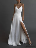 Kiara Satin Stylish High-Slit Mermaid Dress image 1