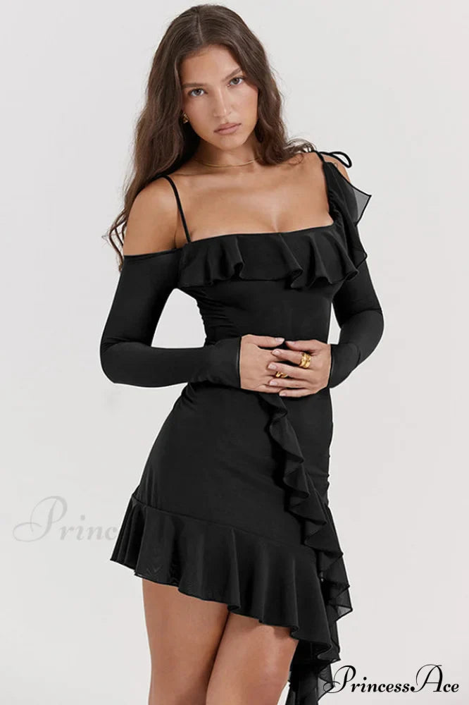 Kiki Ruffle Stylish Mini Dress image 5