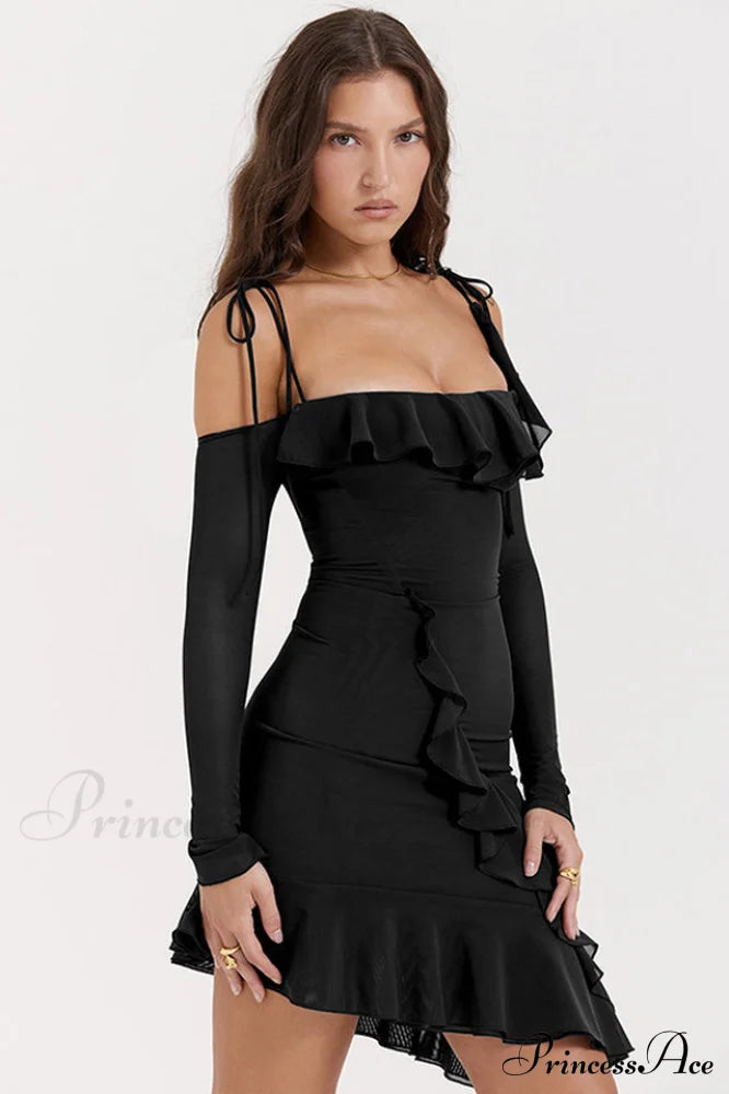 Kiki Ruffle Stylish Mini Dress image 6