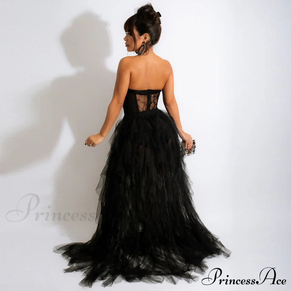 Kim Mesh Corset Charming Tulle Formal Dress image 2