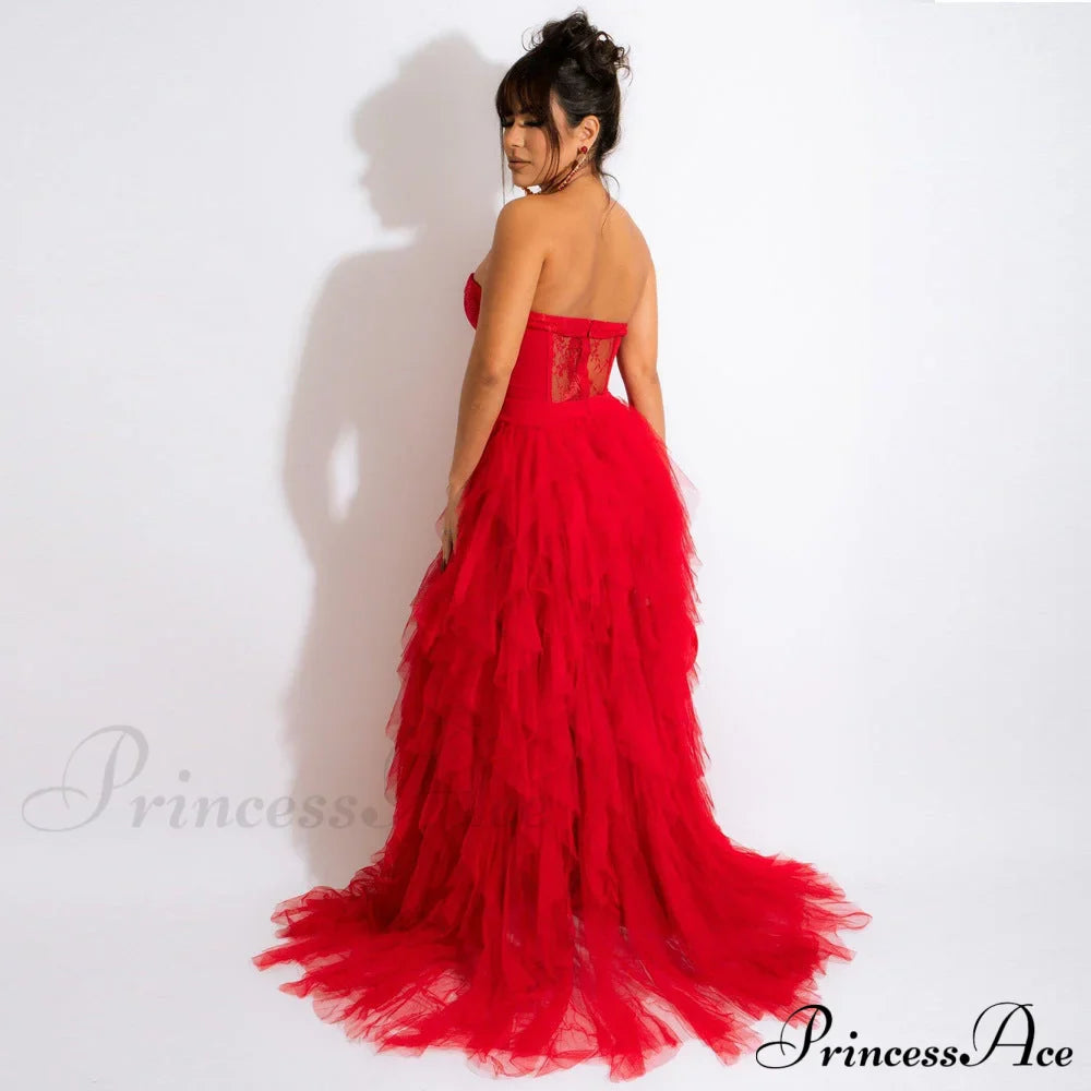 Kim Mesh Corset Charming Tulle Formal Dress image 5