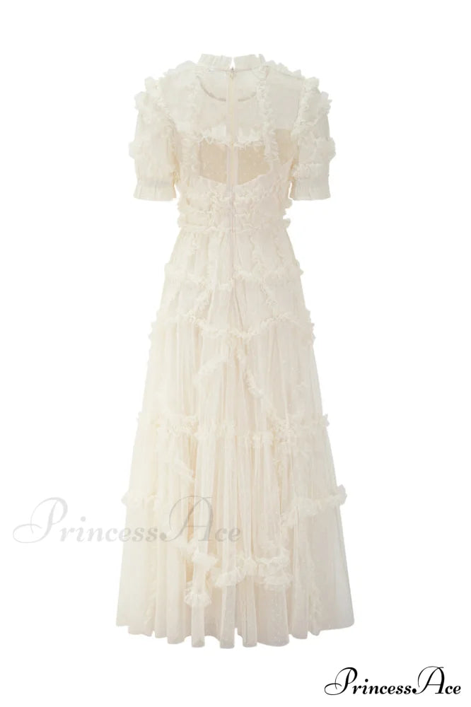 Kinley Ruched Ruffle Charming Hem Maxi Dress image 14