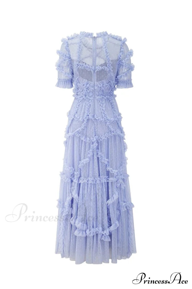 Kinley Ruched Ruffle Charming Hem Maxi Dress image 10