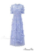 Kinley Ruched Ruffle Charming Hem Maxi Dress image 9