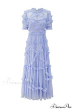 Kinley Ruched Ruffle Charming Hem Maxi Dress image 9