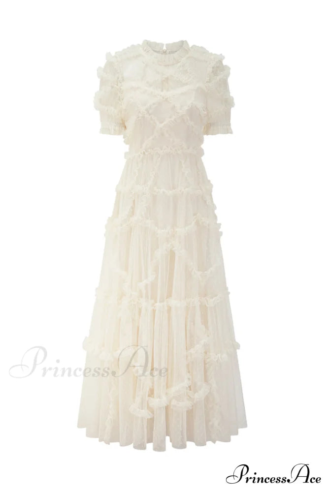 Kinley Ruched Ruffle Charming Hem Maxi Dress image 13