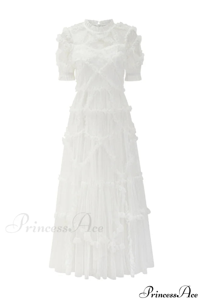 Kinley Ruched Ruffle Charming Hem Maxi Dress image 11