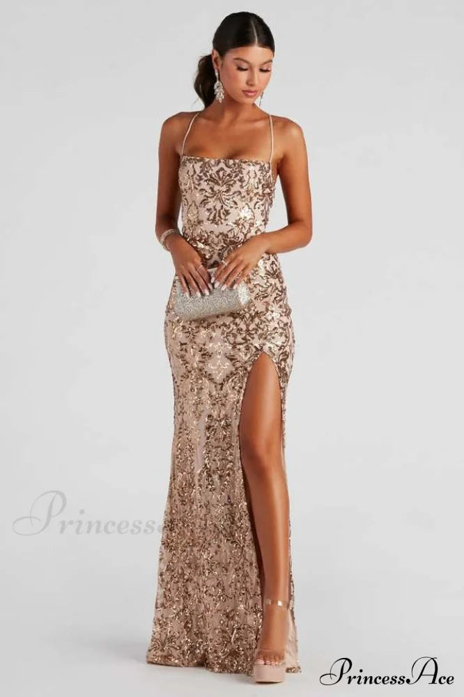 Formal Stylish Sequin Mermaid Dress image 1