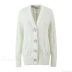 Knit Diamond Pink Cardigan image 6