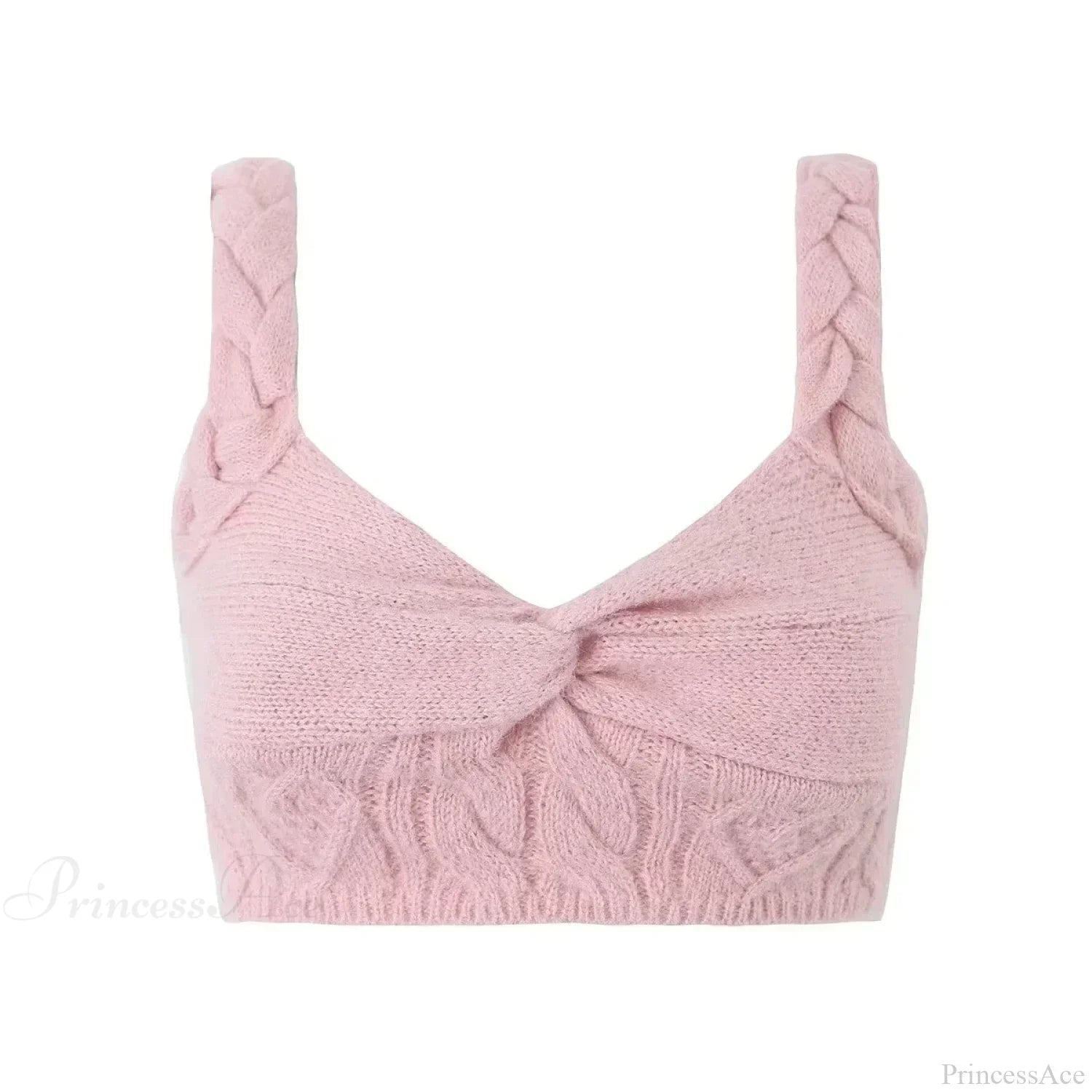 Knit Diamond Pink Cardigan image 4