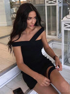 Knit Halter Bandage Mini Dress image 4