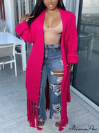 Knit Slit Graceful Turtleneck Sweaters image 13