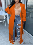 Knit Slit Graceful Turtleneck Sweaters image 19
