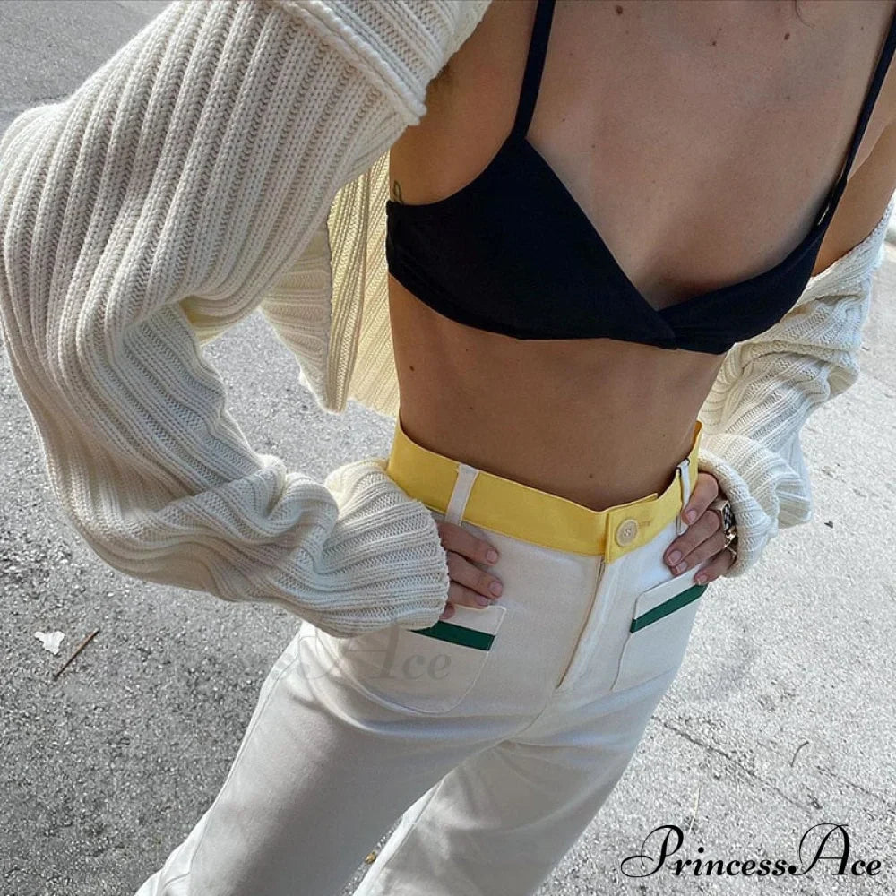 Knit Sweater Stylish Cropped Sleeve image 28
